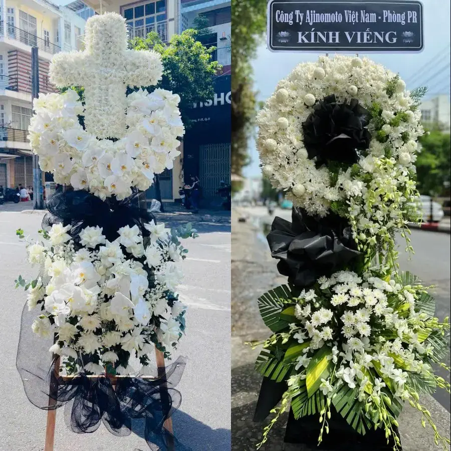 Kệ hoa chia buồn tại Thiệu Hóa