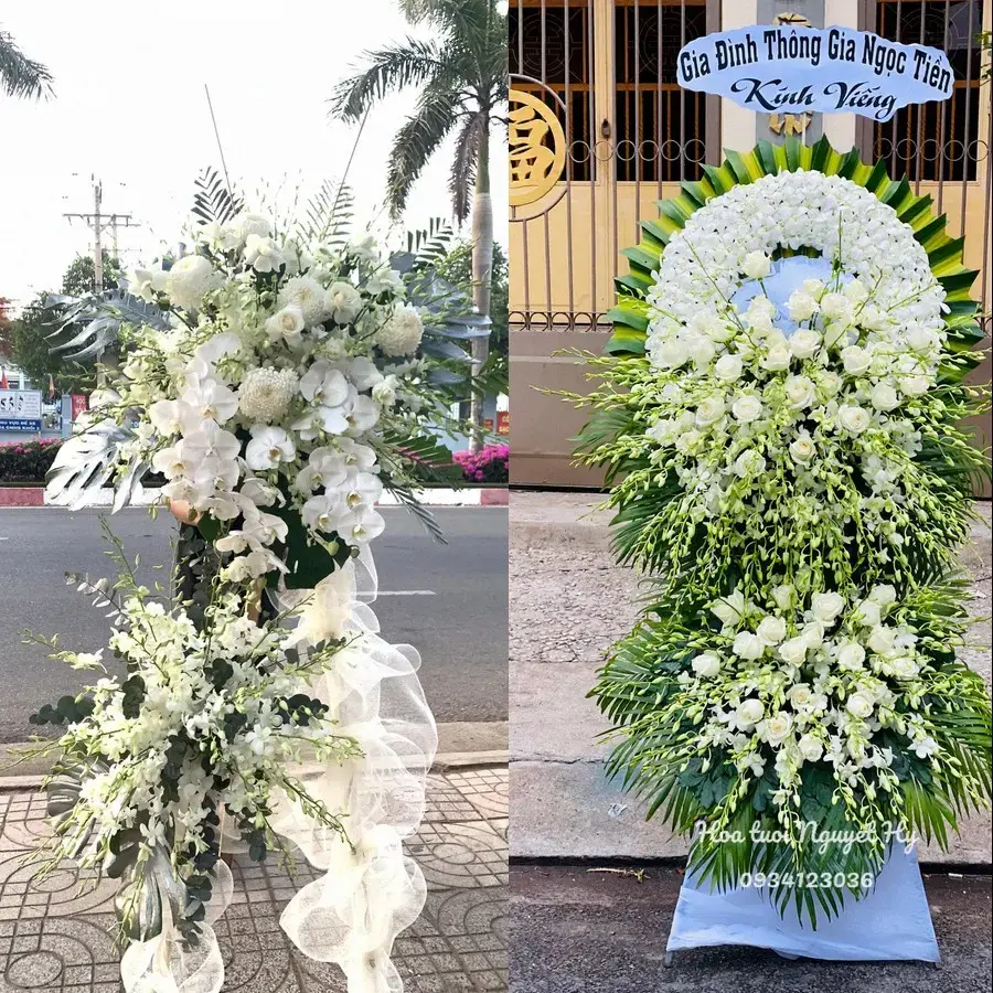 Đặt Kệ Hoa Viếng Thiệu Trung, Thanh Hóa: Chọn Mẫu Trang Nghiêm