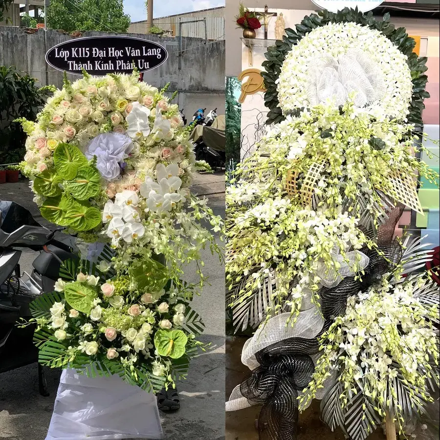 Kệ hoa chia buồn tại Thọ Xuân