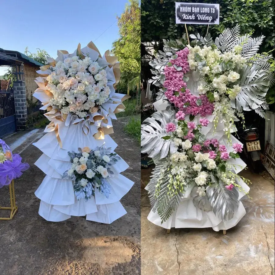 Kệ hoa chia buồn tại Thới An Đông