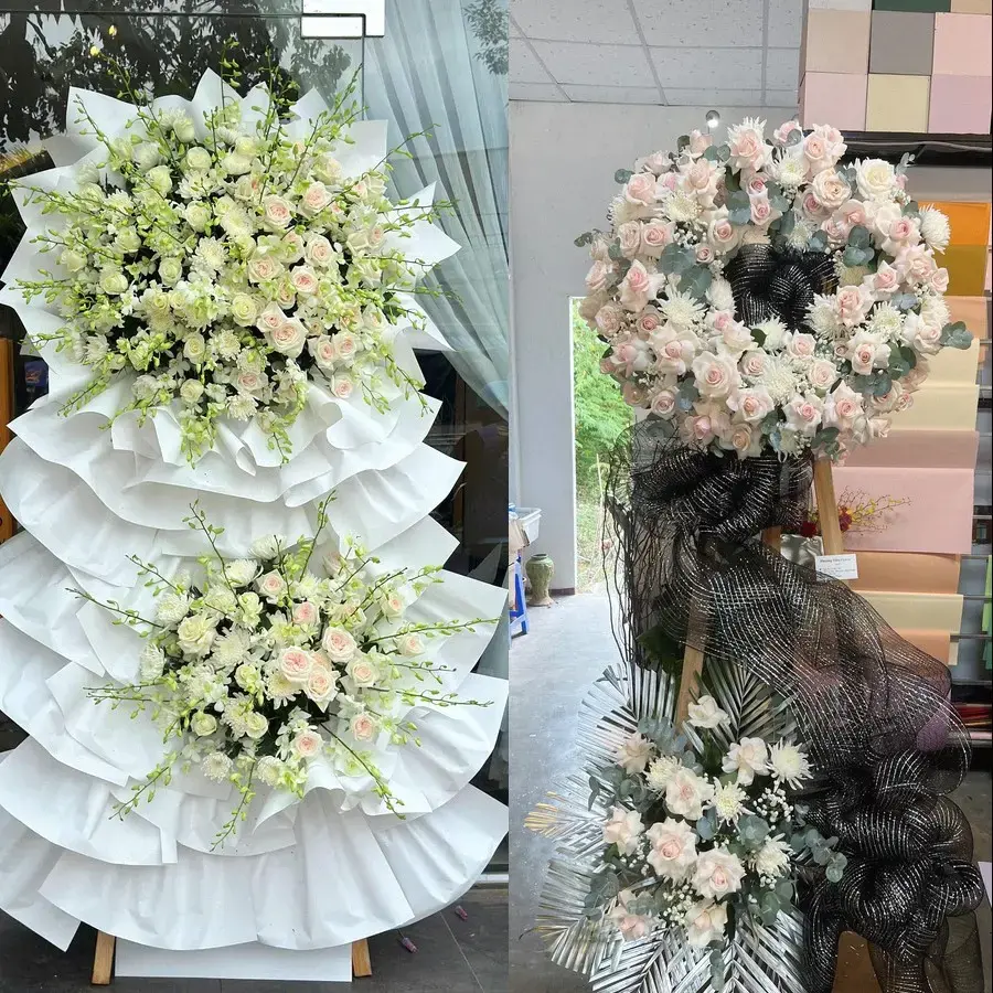 Đặt vòng hoa đám tang Thới An theo thông tin lễ