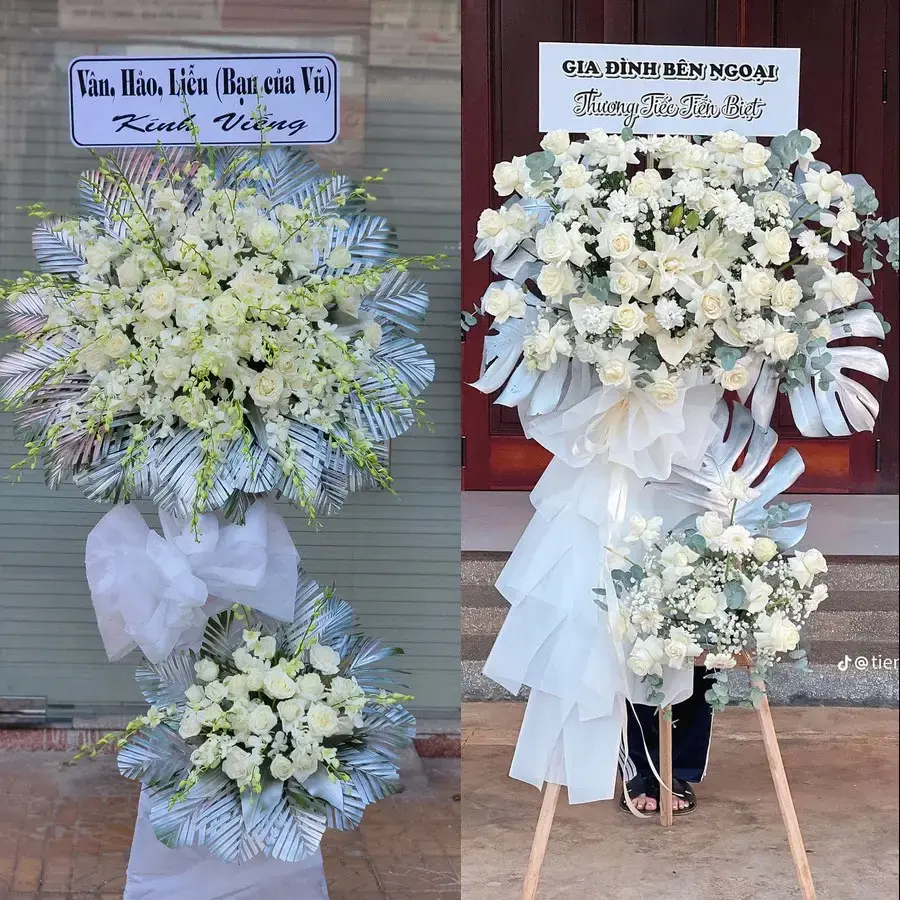 Kệ hoa chia buồn tại Thới Lai