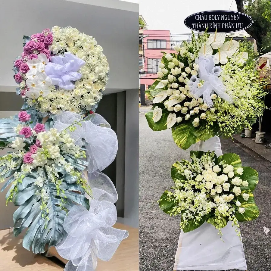 Đặt vòng hoa đám tang Thủ Dầu Một theo thông tin lễ