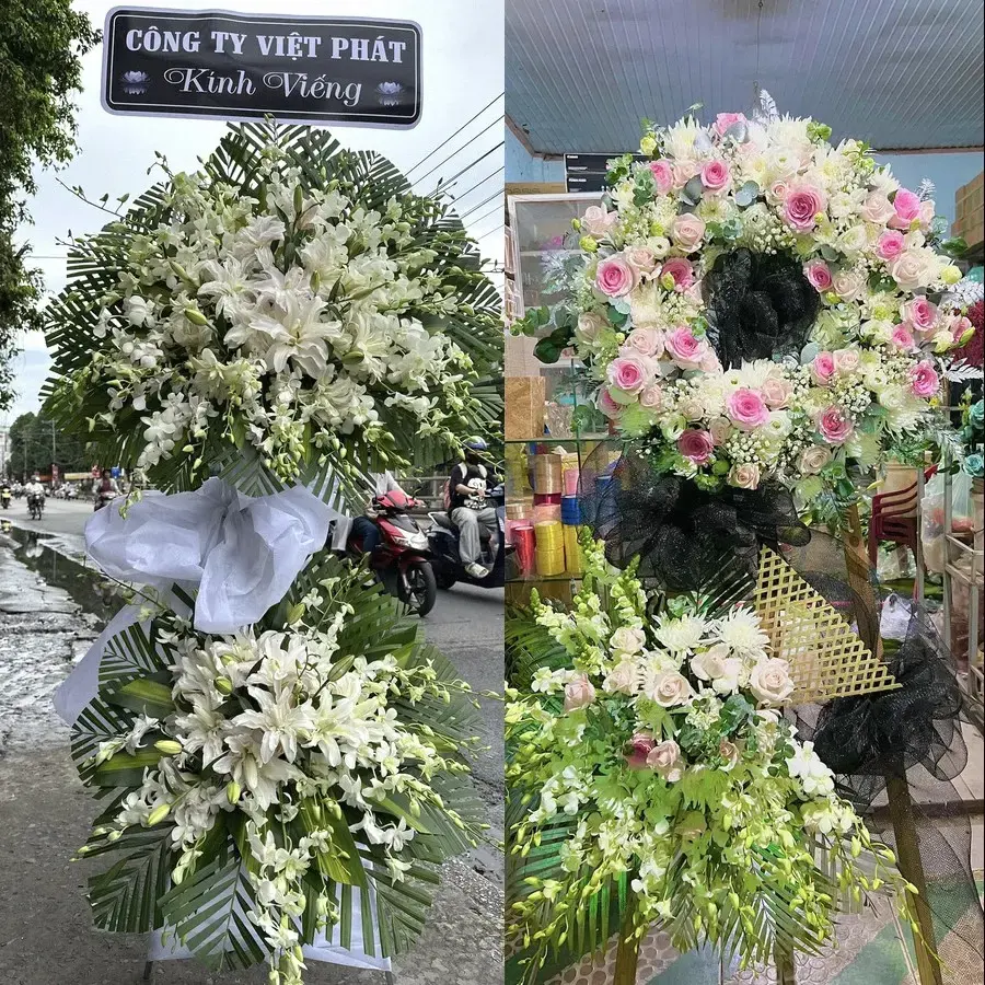 Đặt vòng hoa đám tang Thư Lâm theo thông tin lễ