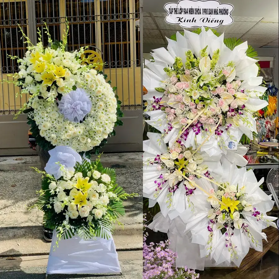 Kệ hoa chia buồn tại Thường Phước