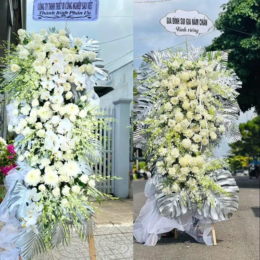 Kệ hoa chia buồn tại Tiên Trang