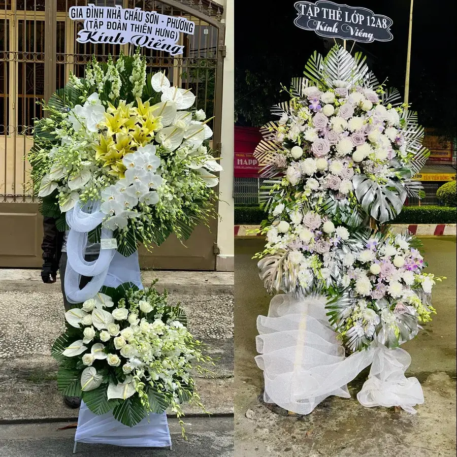 Kệ hoa chia buồn tại Tĩnh Gia