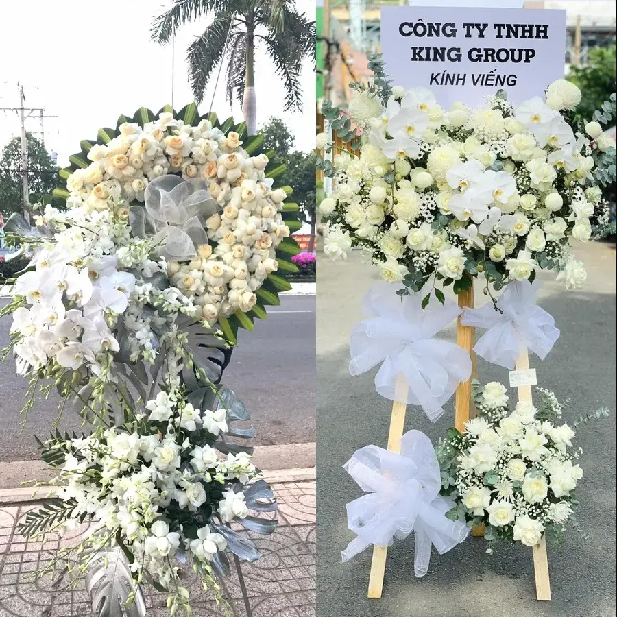 Đặt vòng hoa đám tang Trung Mỹ Tây theo thông tin lễ