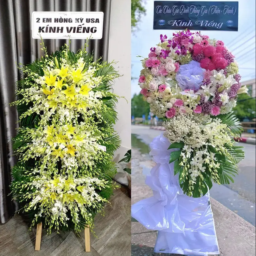 Vòng hoa đám tang tại Tư Nghĩa