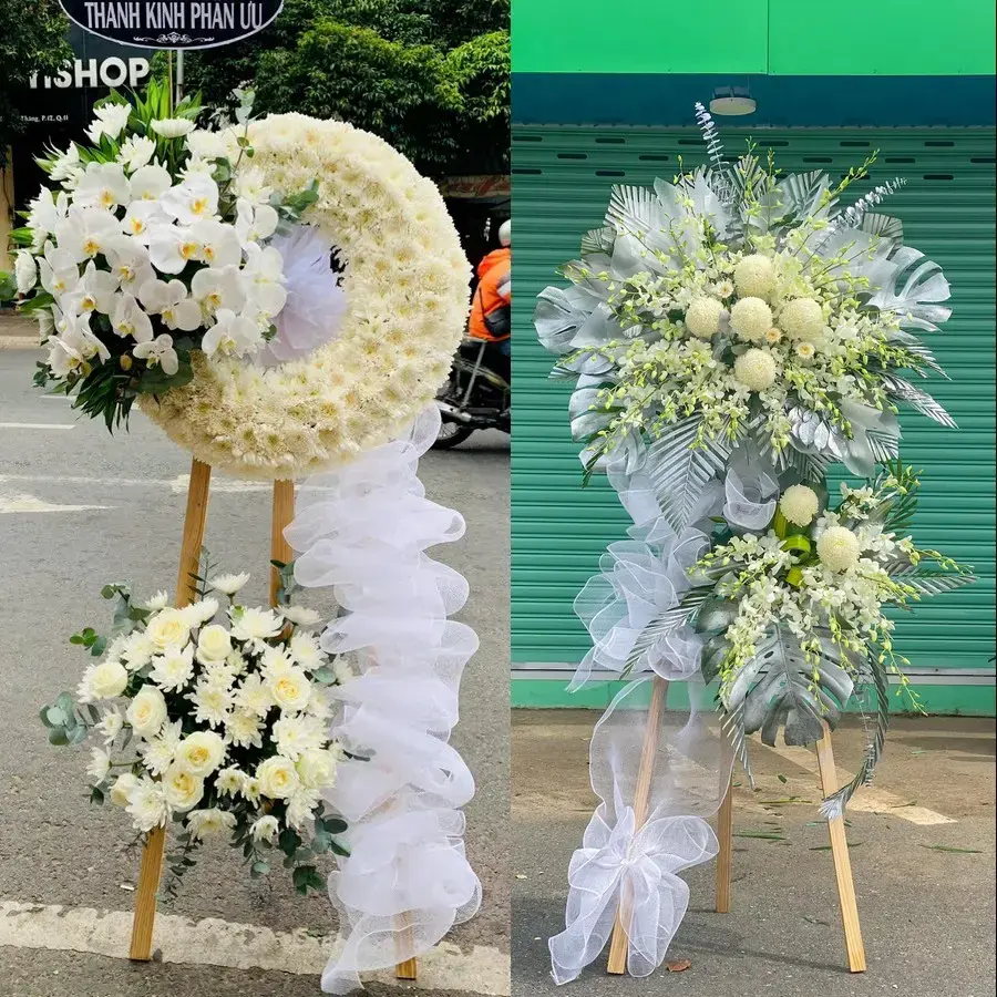 Kệ hoa chia buồn tại Tư Nghĩa