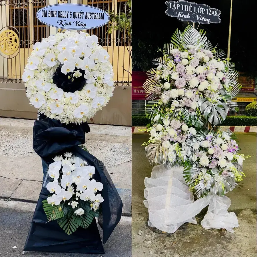 Kệ hoa chia buồn tại Tuy Phước Đông
