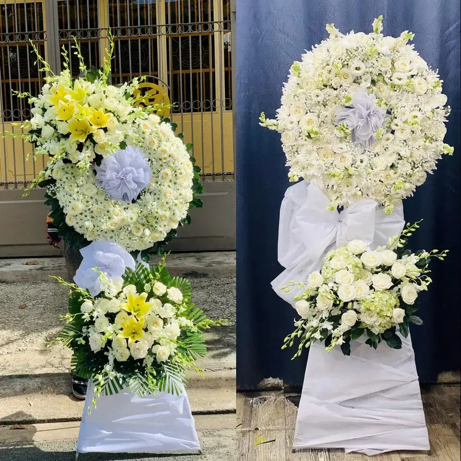 Kệ hoa chia buồn tại Vạn Lộc