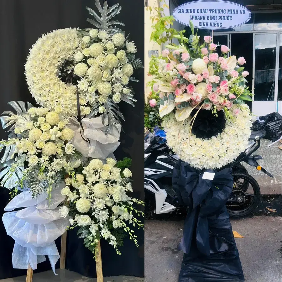 Kệ hoa chia buồn tại Vị Thanh 1