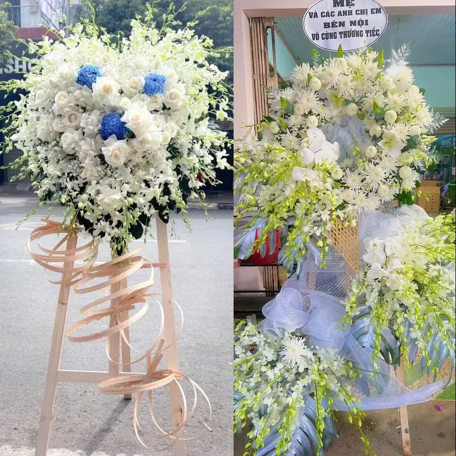 Kệ hoa chia buồn tại Việt Yên