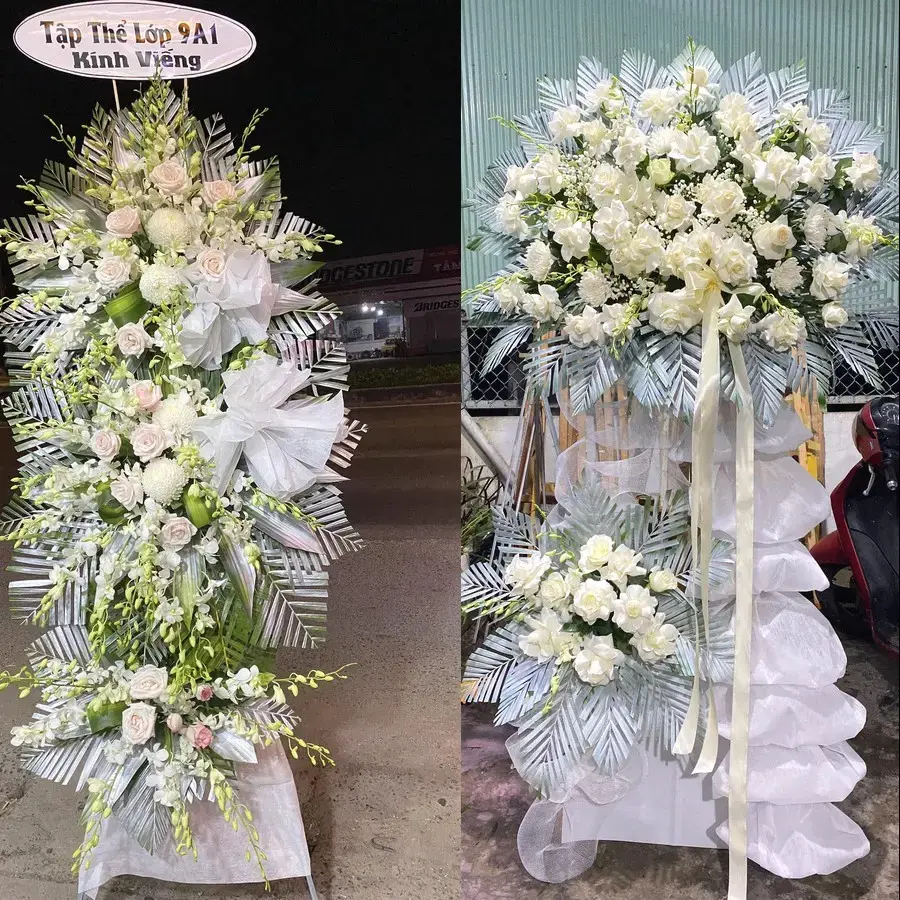 Kệ hoa chia buồn tại Vĩnh Am
