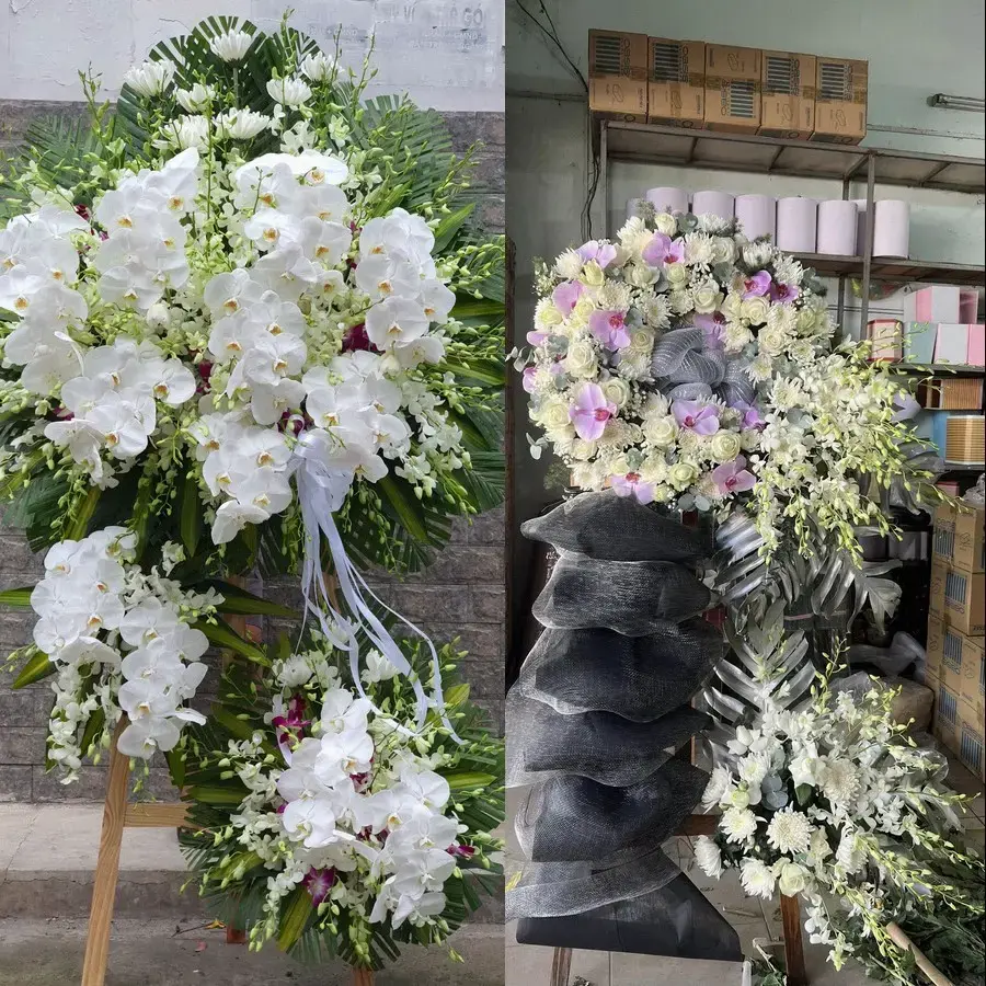 Kệ hoa chia buồn tại Vĩnh Bảo