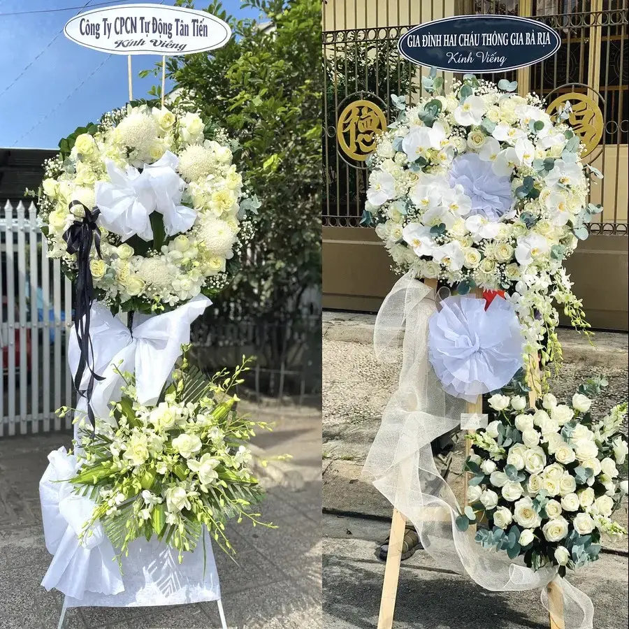 Đặt vòng hoa đám tang Vĩnh Hội theo thông tin lễ