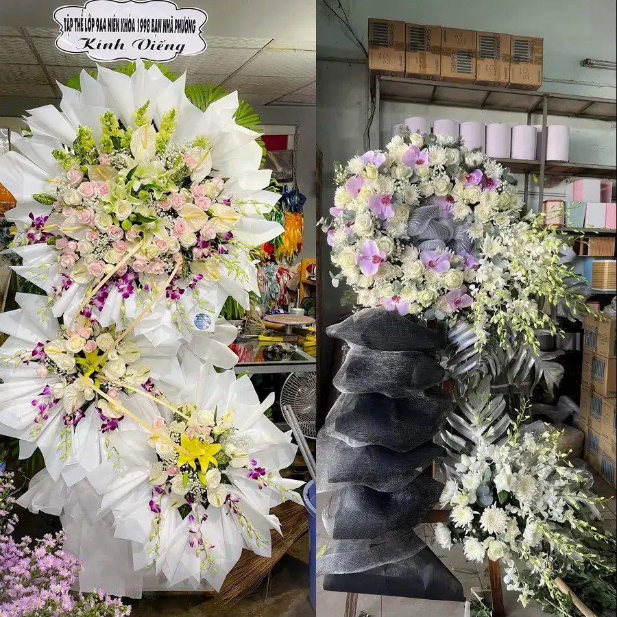 Hoa viếng giao theo địa chỉ tại Vĩnh Hội