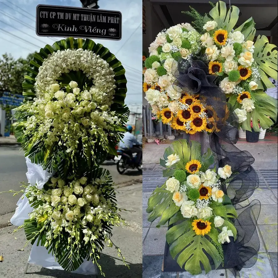 Kệ hoa chia buồn tại Vĩnh Hưng, Phú Thọ