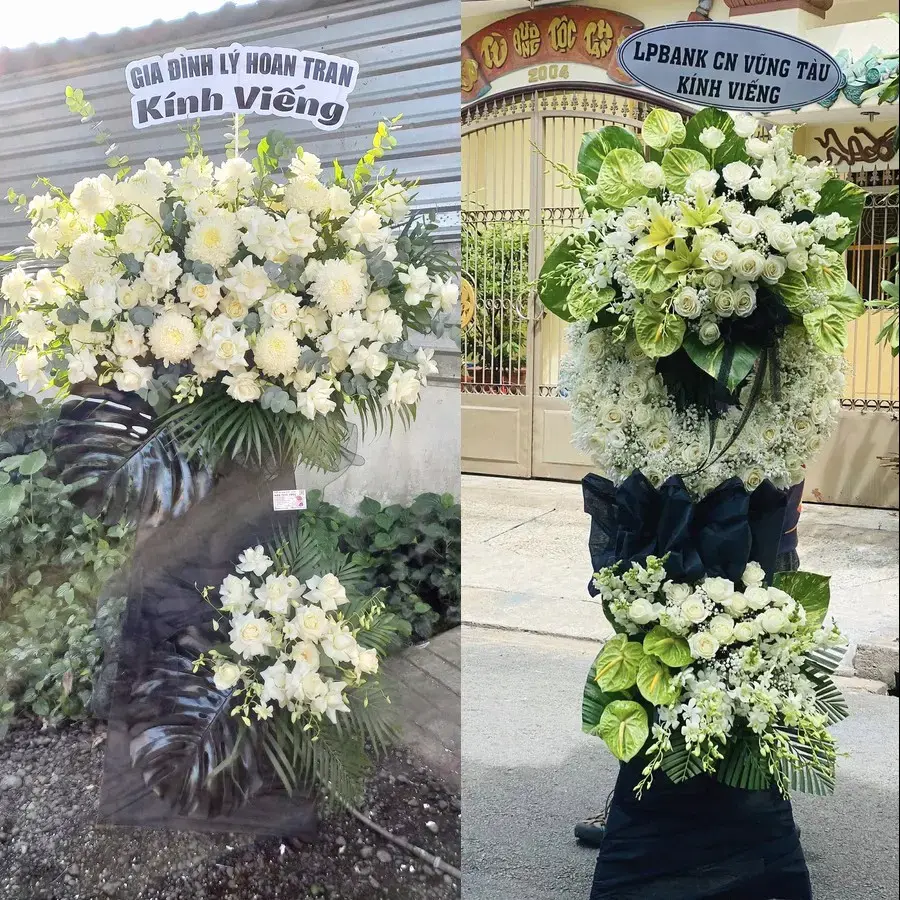 Vòng hoa đám tang tại Vĩnh Thành, Vĩnh Long