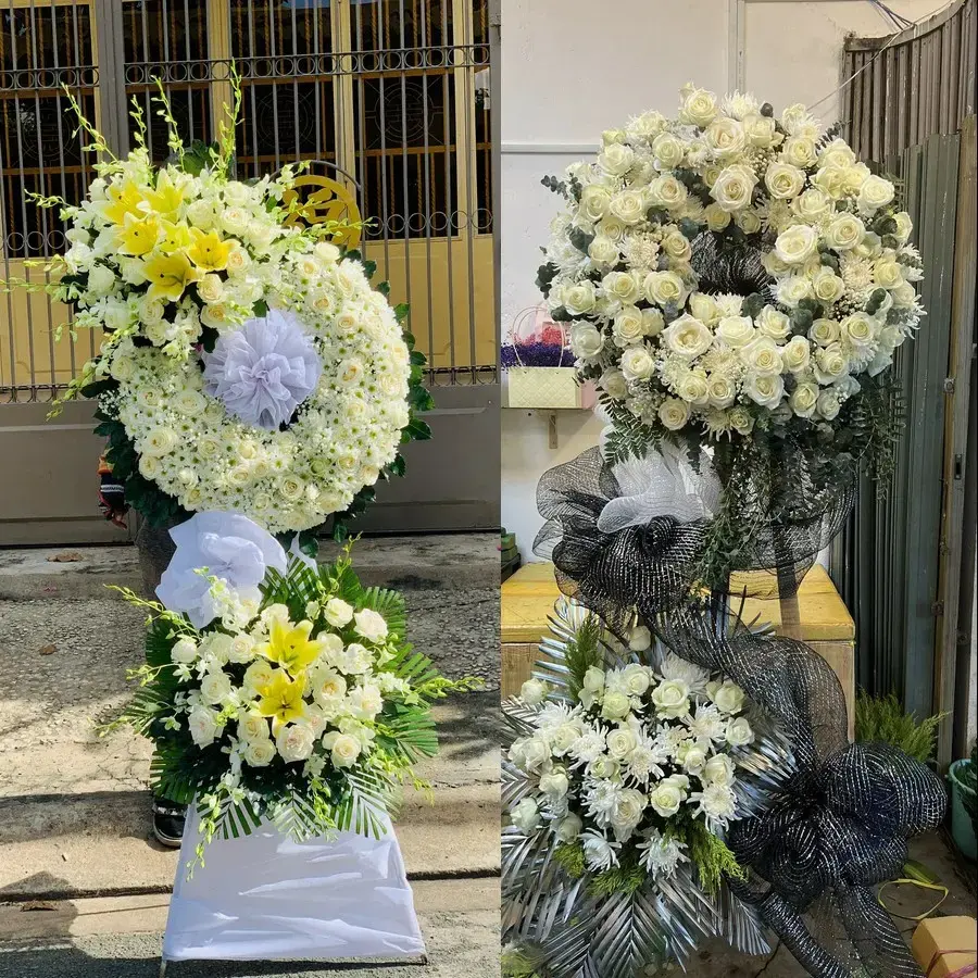 Kệ hoa chia buồn tại Vĩnh Xuân