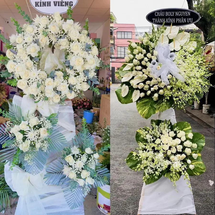 Hoa viếng giao theo địa chỉ tại Vĩnh Yên