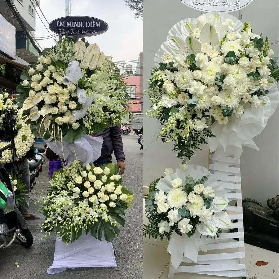 Hoa viếng giao theo địa chỉ tại Võ Cường