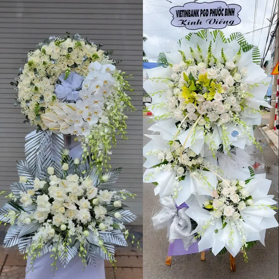 Kệ hoa chia buồn tại Vũ Dương