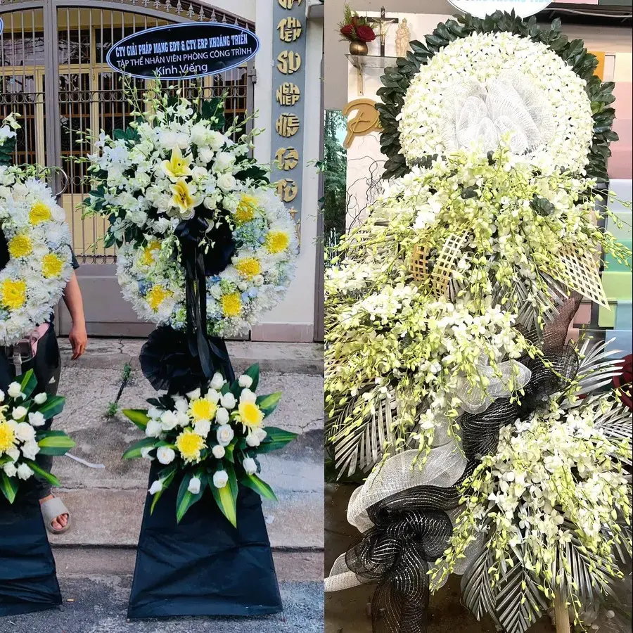 Hoa viếng giao theo địa chỉ tại Vườn Lài
