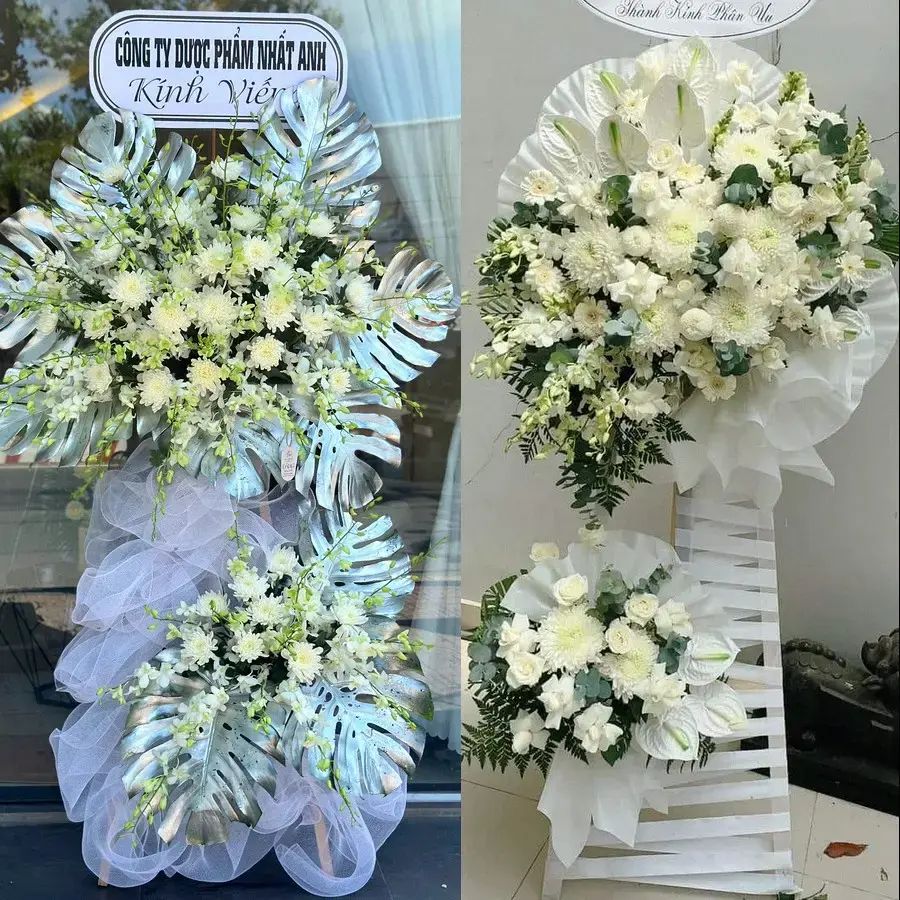 Kệ hoa chia buồn tại Xuân Hưng