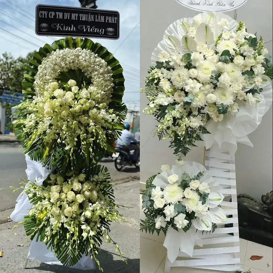 Kệ hoa chia buồn tại Yên Định