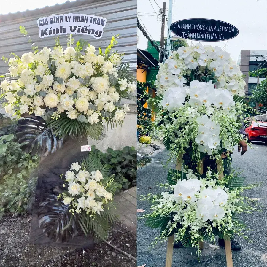 Kệ hoa chia buồn tại Yên Thành