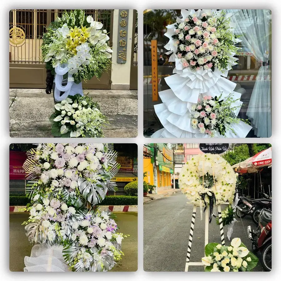 Bốn mẫu hoa đám tang An Châu
