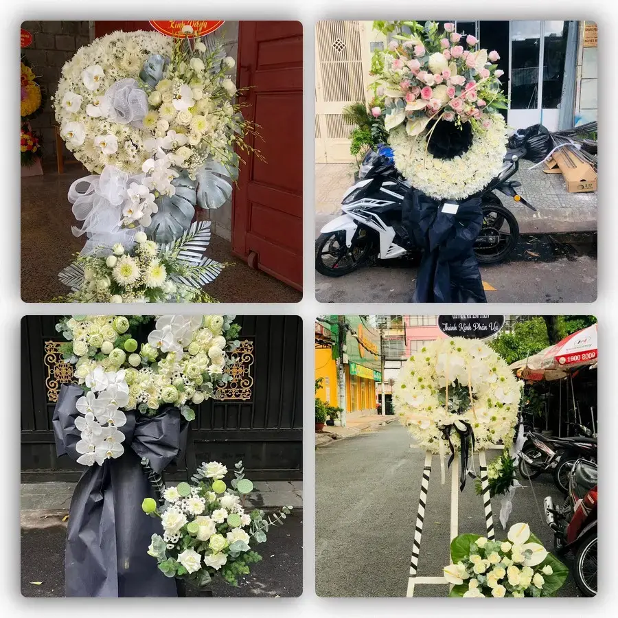 Bốn mẫu hoa đám tang An Dương