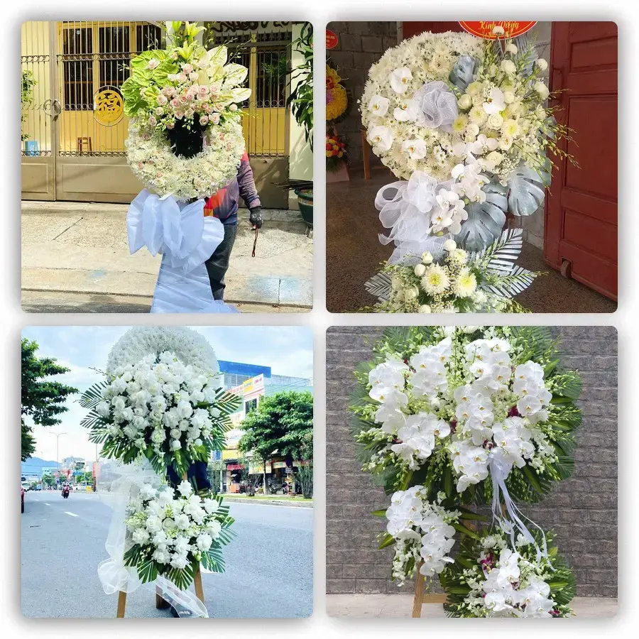 Bốn mẫu hoa đám tang An Nhơn