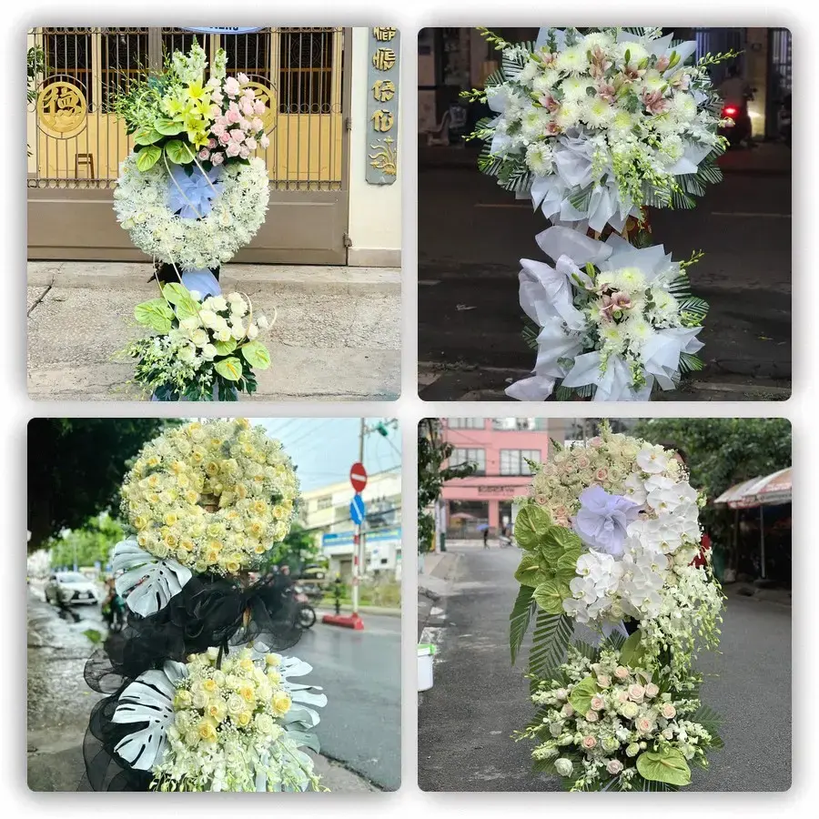 Bốn mẫu hoa đám tang An Phú