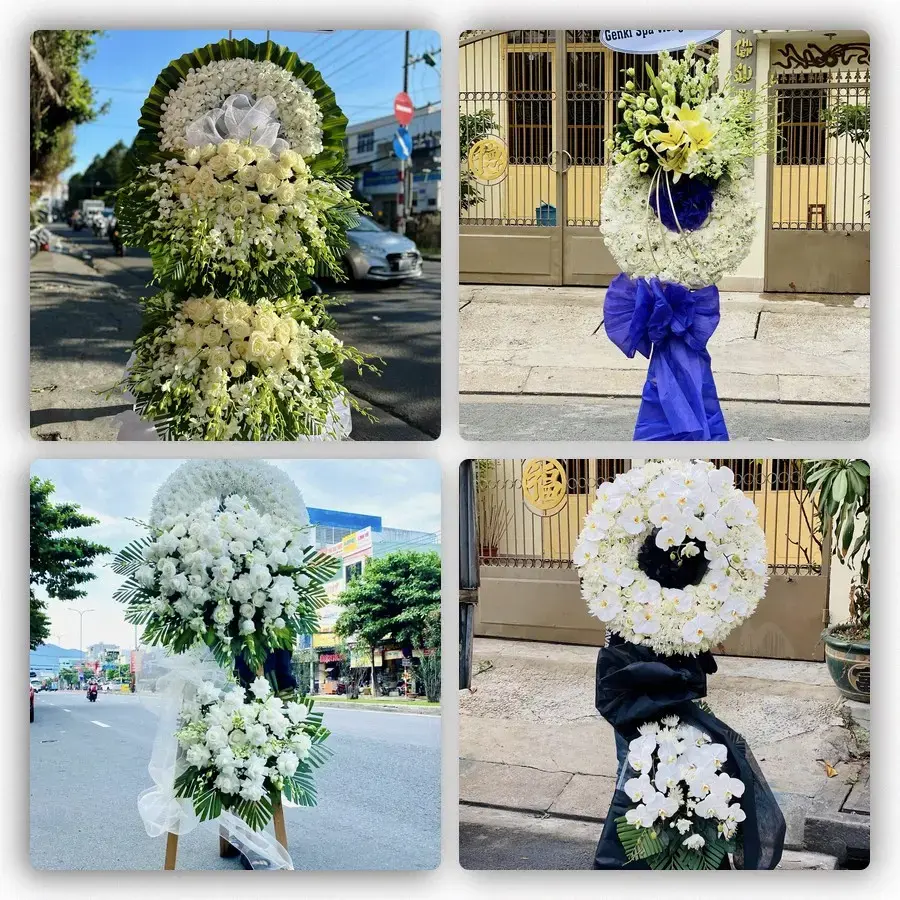 Bốn mẫu hoa đám tang Anh Sơn