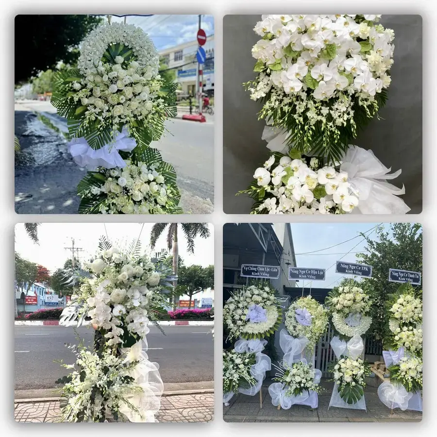 Bốn mẫu hoa đám tang Ba Hàng Đồi