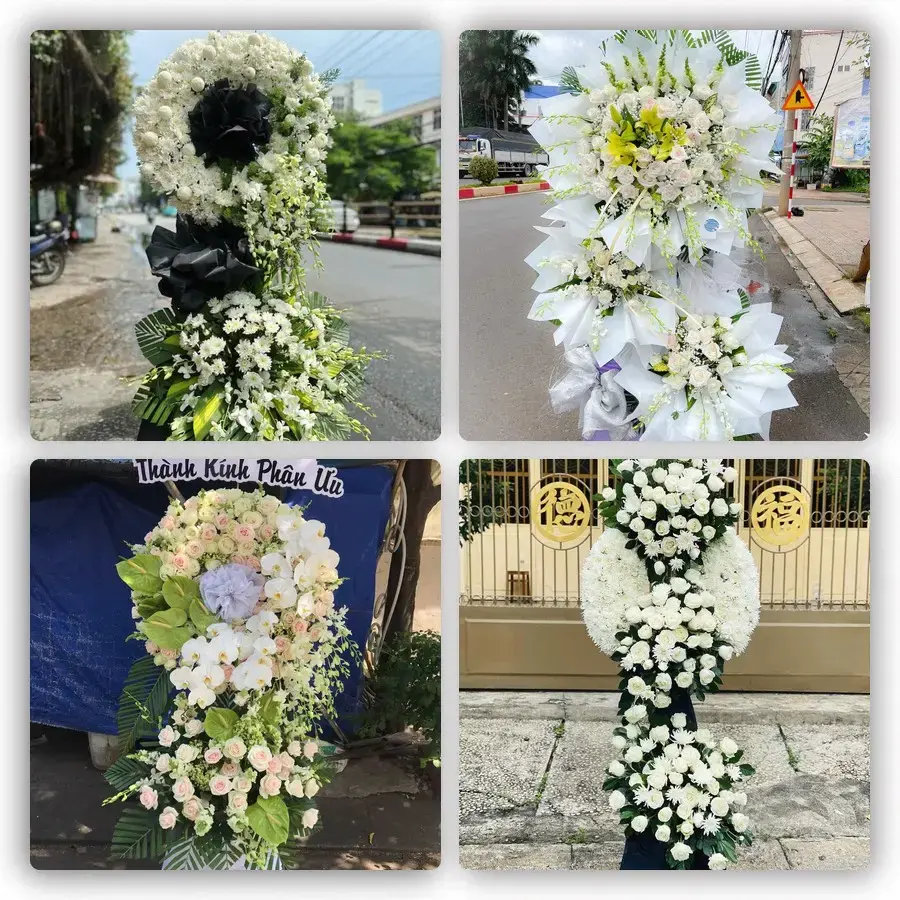 Bốn mẫu hoa đám tang Bá Hiến