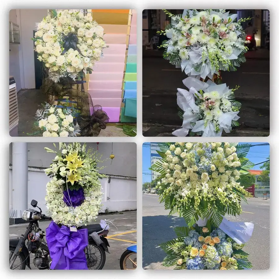 Bốn mẫu hoa đám tang Bắc Hà
