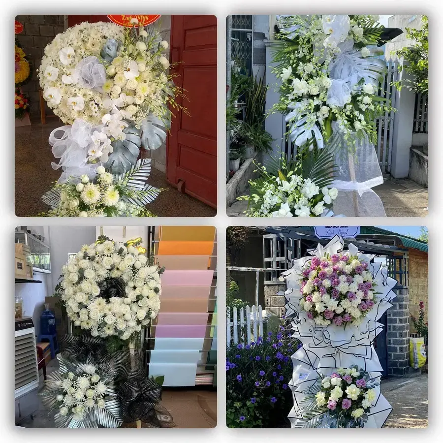 Bốn mẫu hoa đám tang Bắc Kạn