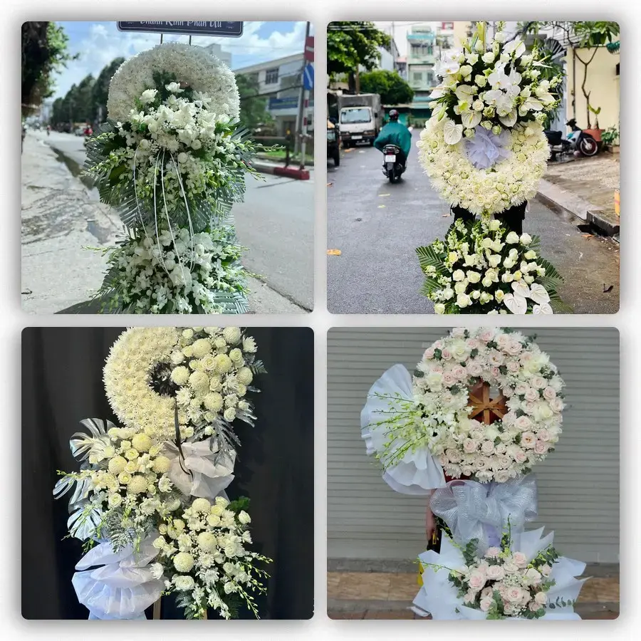 Bốn mẫu hoa đám tang Bắc Yên