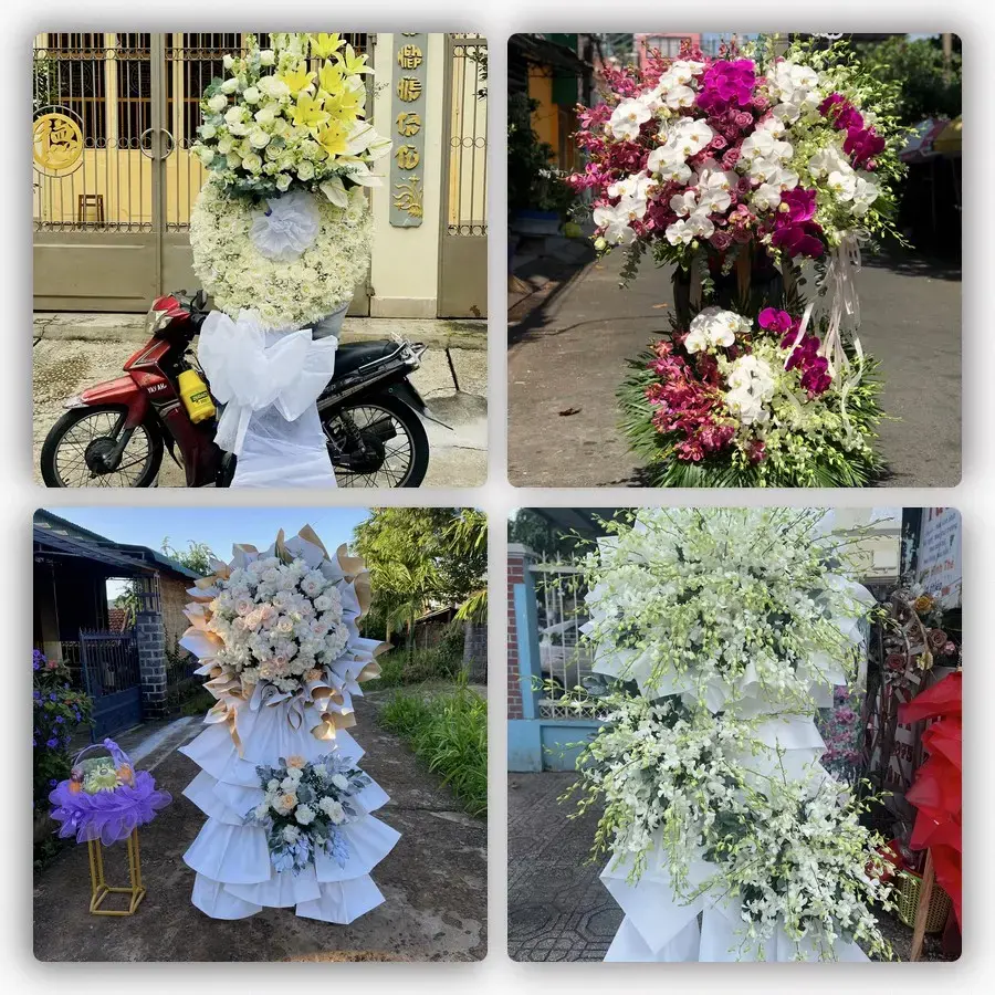 Bốn mẫu hoa đám tang Bảo Lộc