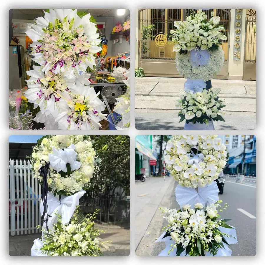 Bốn mẫu hoa đám tang Bến Quan