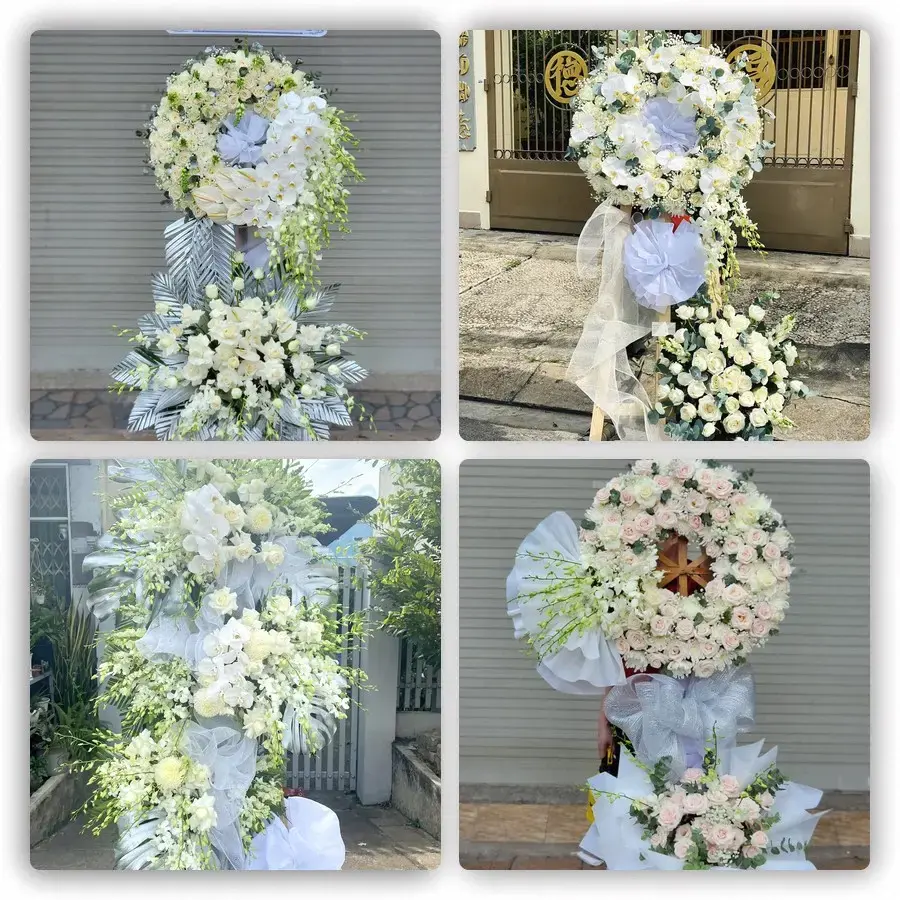Bốn mẫu hoa đám tang Bích Động