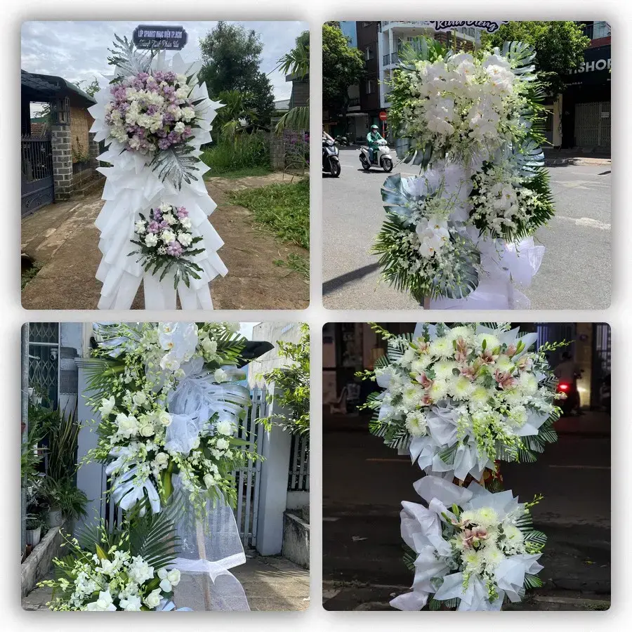 Bốn mẫu hoa đám tang Bình Dương