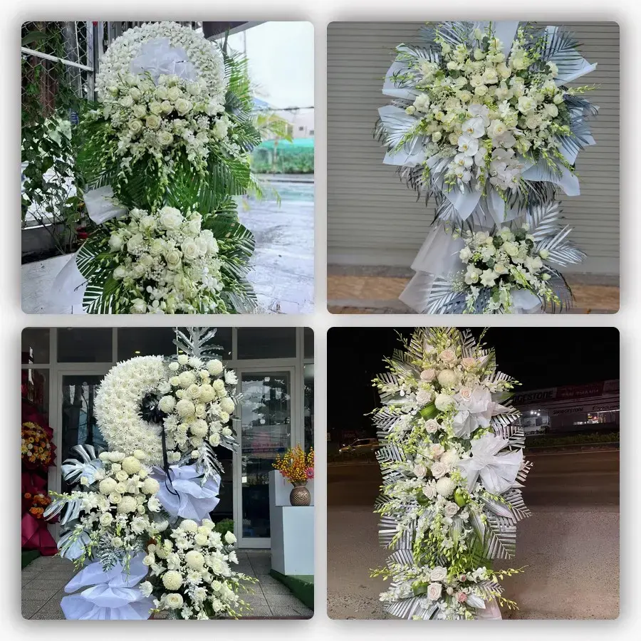 Bốn mẫu hoa đám tang Bình Gia