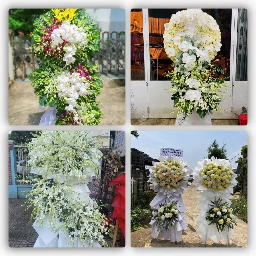 Bốn mẫu hoa đám tang Bo