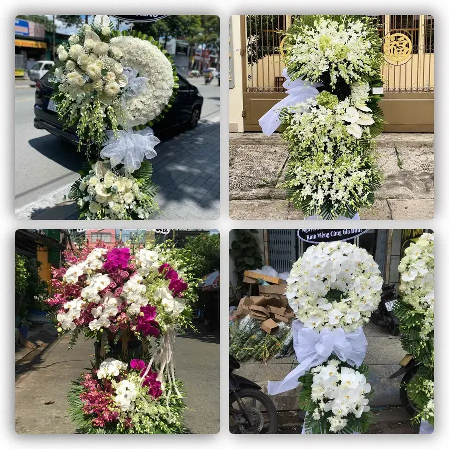 Bốn mẫu hoa đám tang Buôn Ma Thuột
