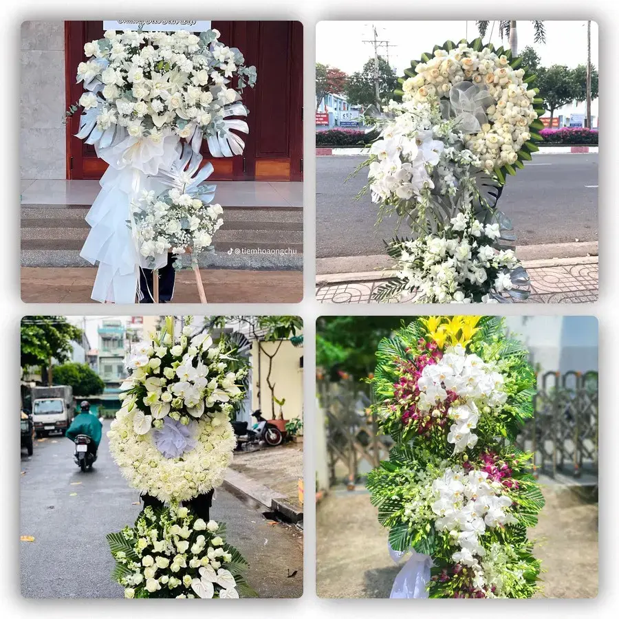 Bốn mẫu hoa đám tang Bút Sơn